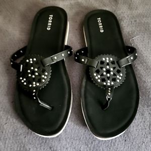 Torrid Embellished Thong Sandals